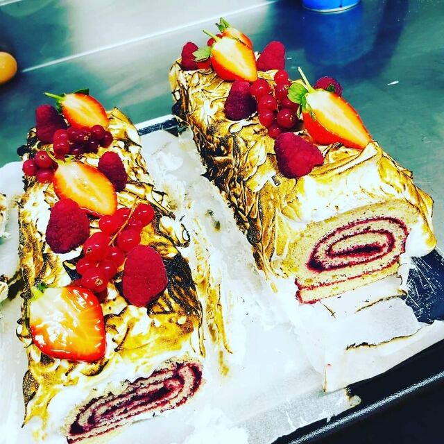 Buches de noël fruits rouges