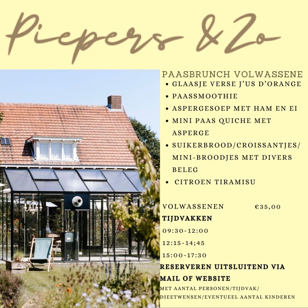 Paasbrunch volwassenen