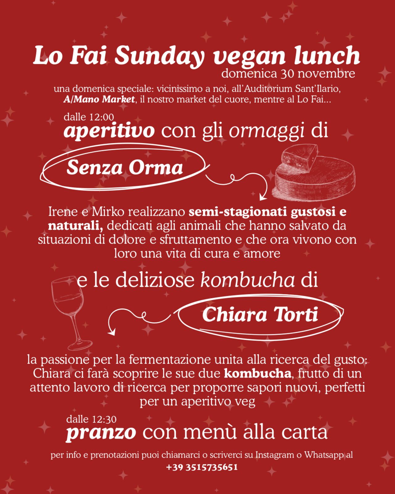 Lo Fai Sunday Vegan Lunch - Domenica 30 Novembre 2025