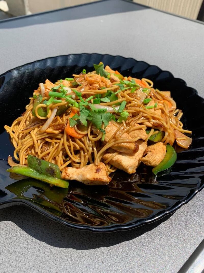 Nos nouilles sautées au poulet