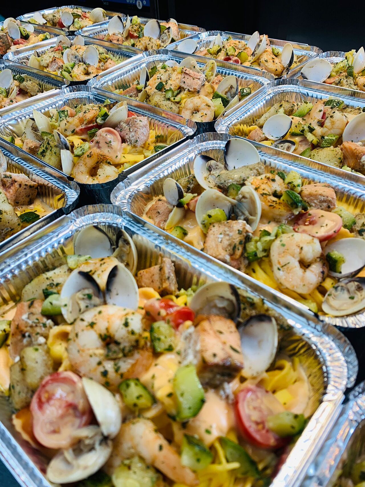 Pasta met vis en groentjes