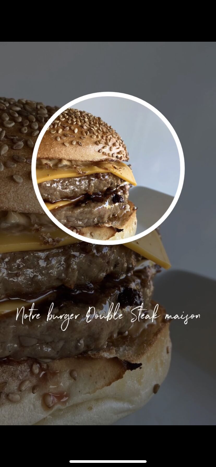 Double burger Maison