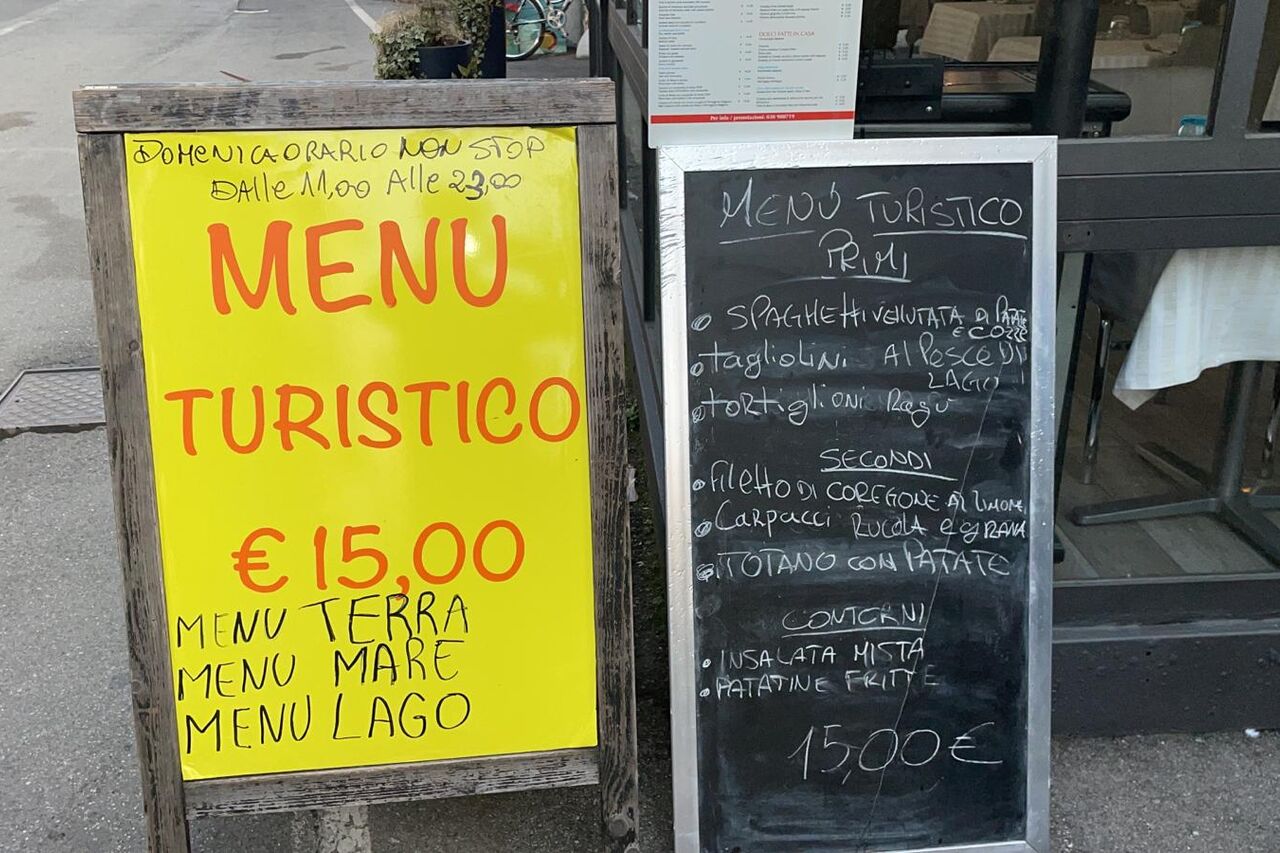 Menu 15 euro