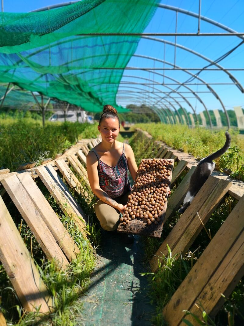 Eh oui c'est moi, l'éleveuse d'Escargots !