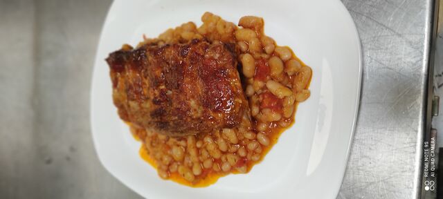 Fagioli con costine al forno!!