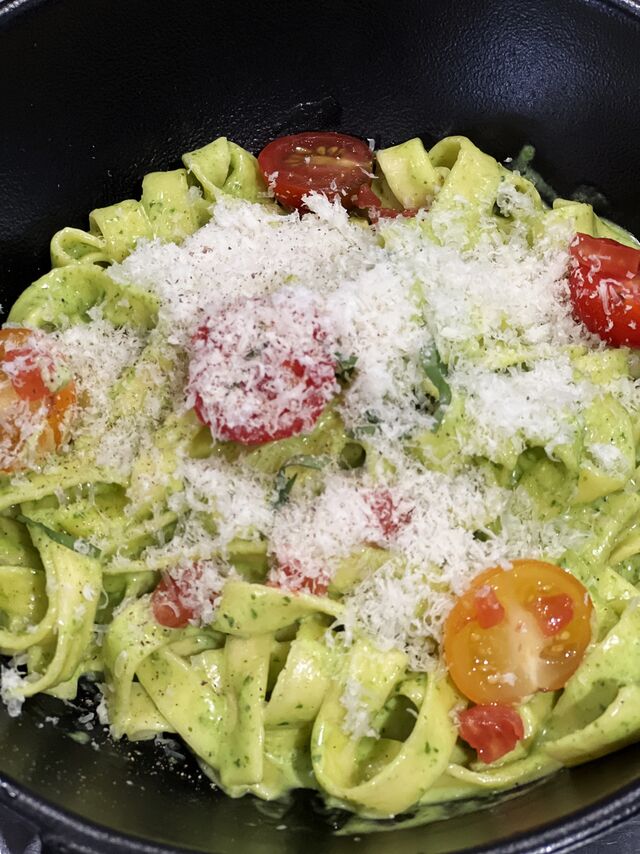 Tagliatelles au basilic