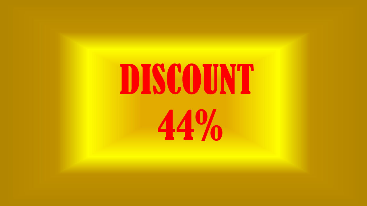DISCOUNT 44% PENTRU TOATE COMENZILE CU RIDICARE
