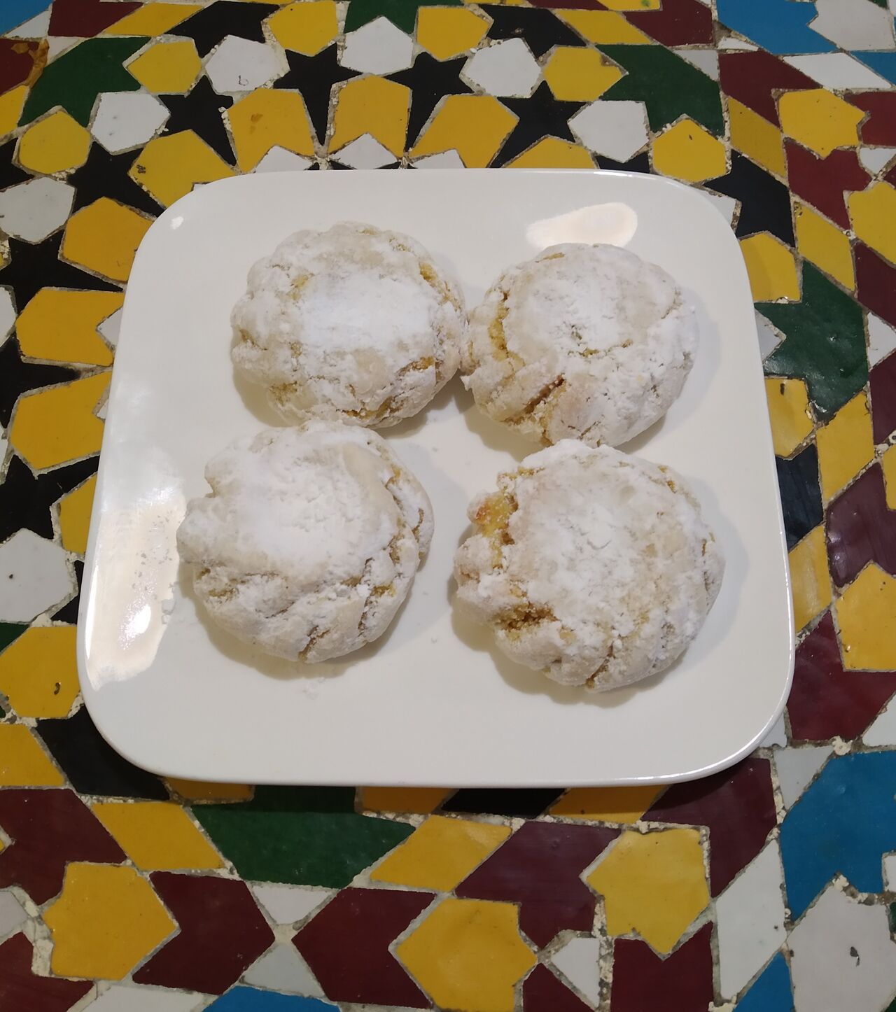 Pâtisseries orientales : ghriba (amande citron)