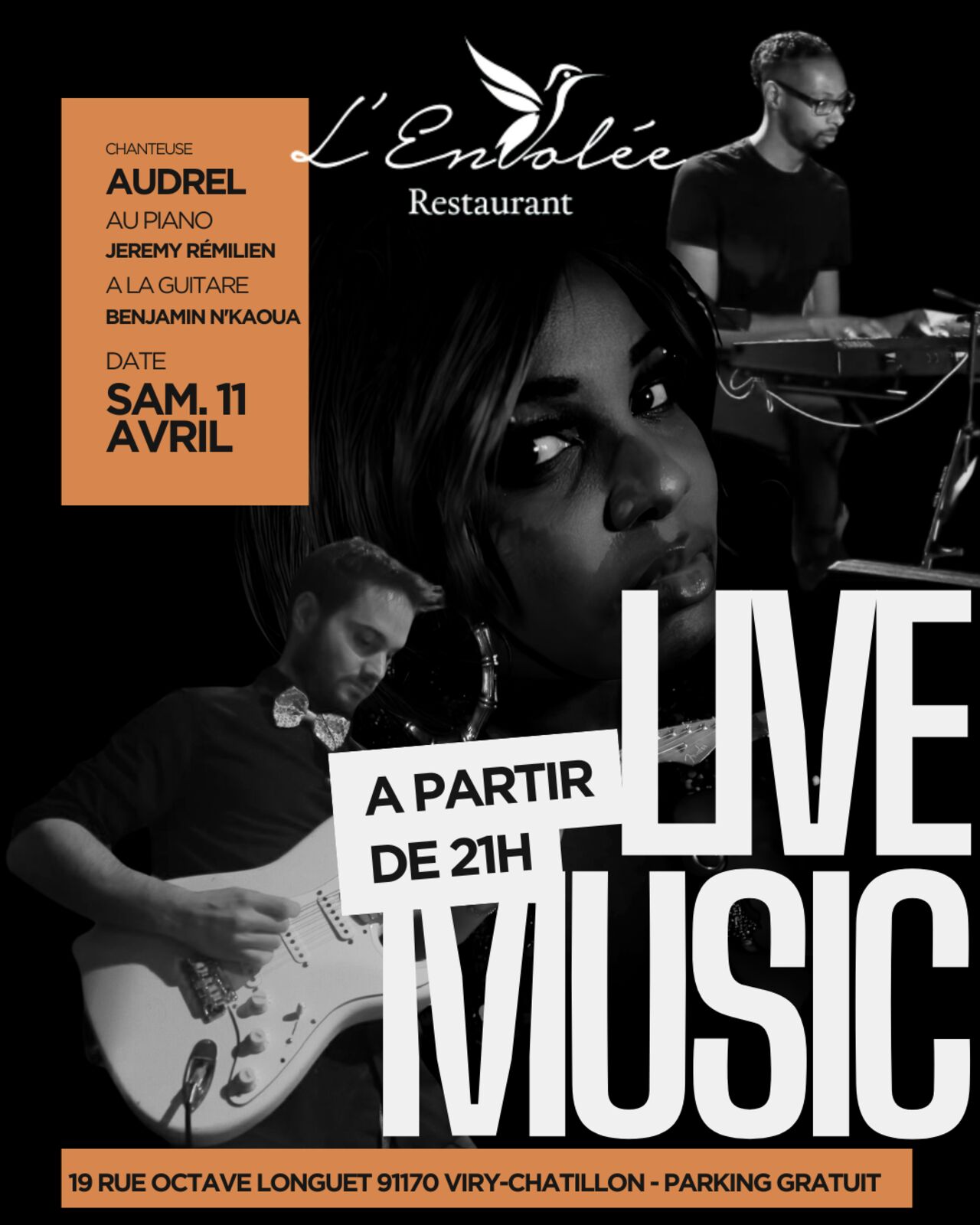 SAMEDI 11 AVRIL - LIVE MUSIC
