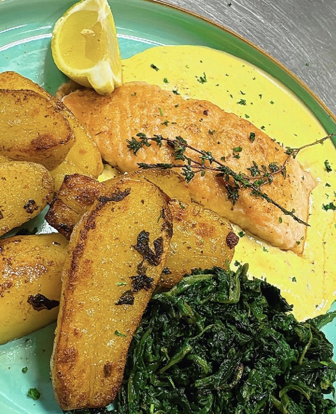 Gegrillte Lachsfilet