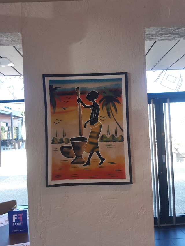 Tableau de Sable du Sénégal offert par 