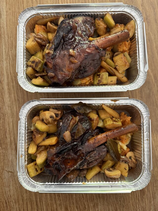 Souris d’agneau de 7h, petits légumes glacés à brun ❤️