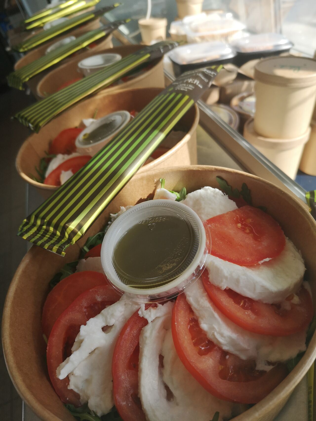Tomates mozzarella Di buffala
Roquette
