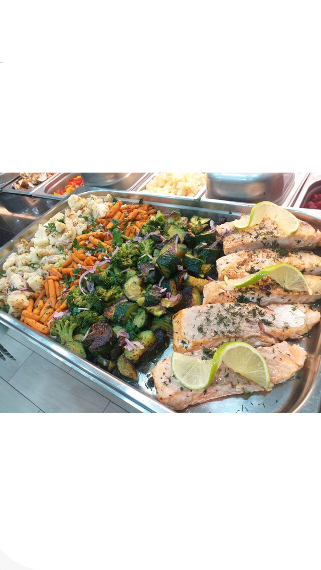 Plat
Pavé de saumon et légumes grillés