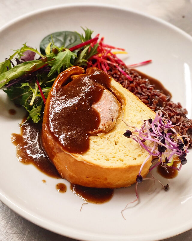 Filet mignon brioché