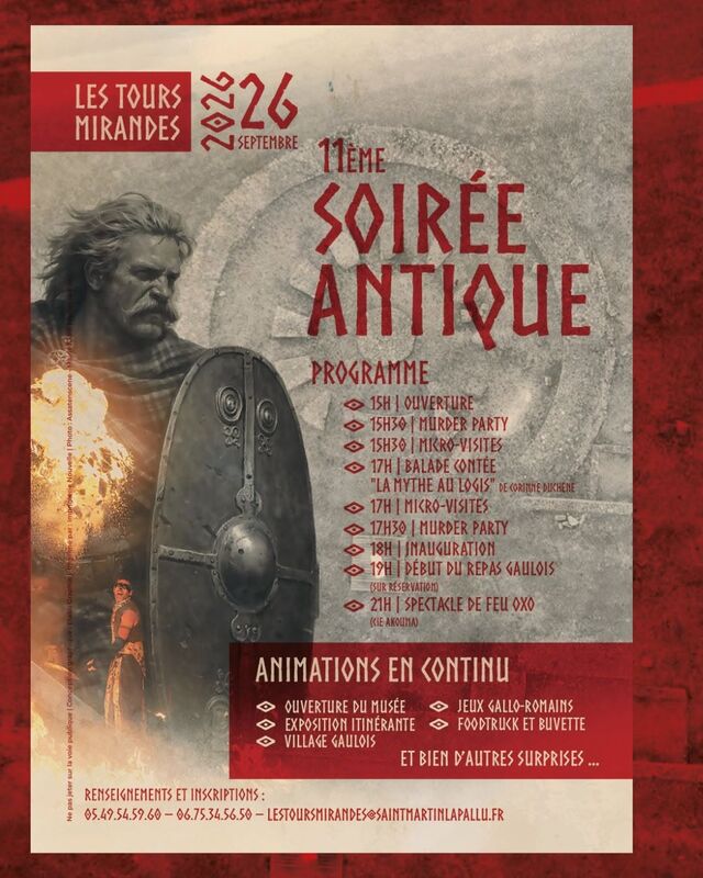 SAMEDI 26 : Soirée Antique