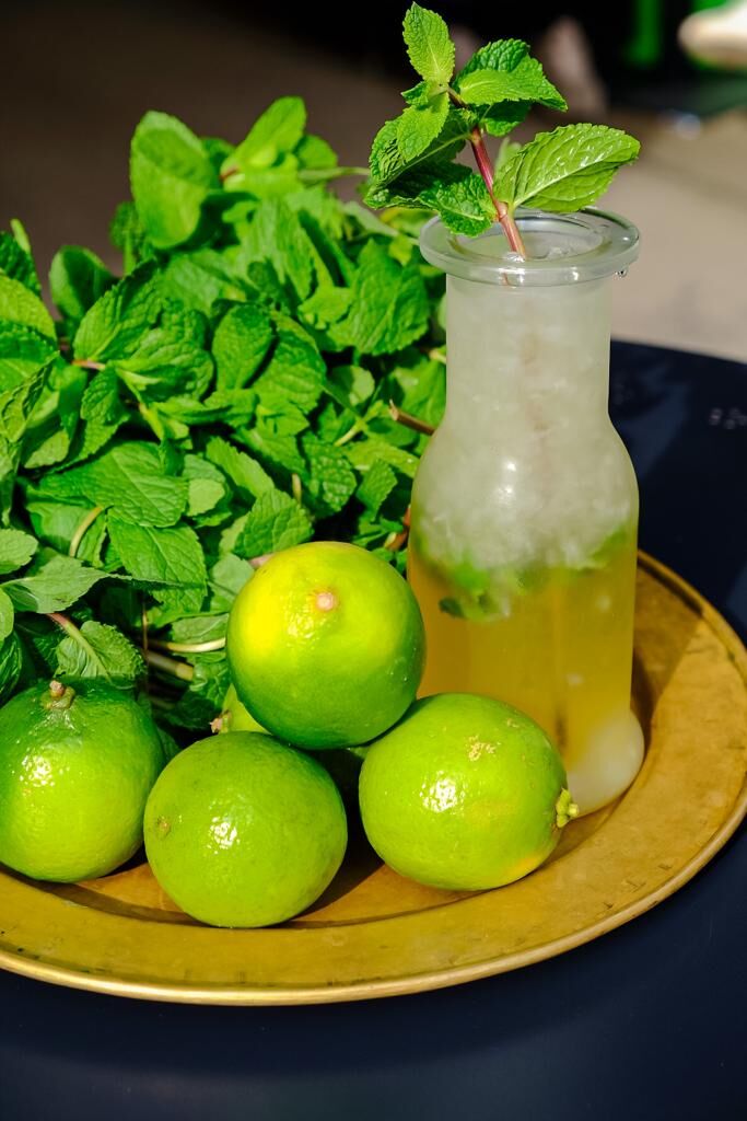 Hausgemachte Limettenlimonade