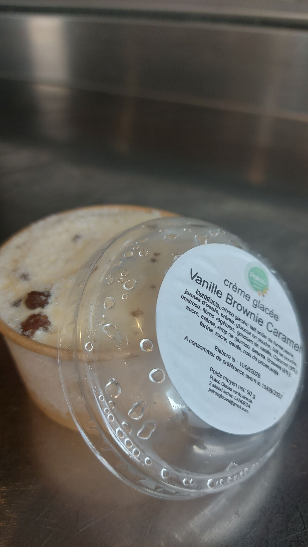 Vanille caramel brownie 