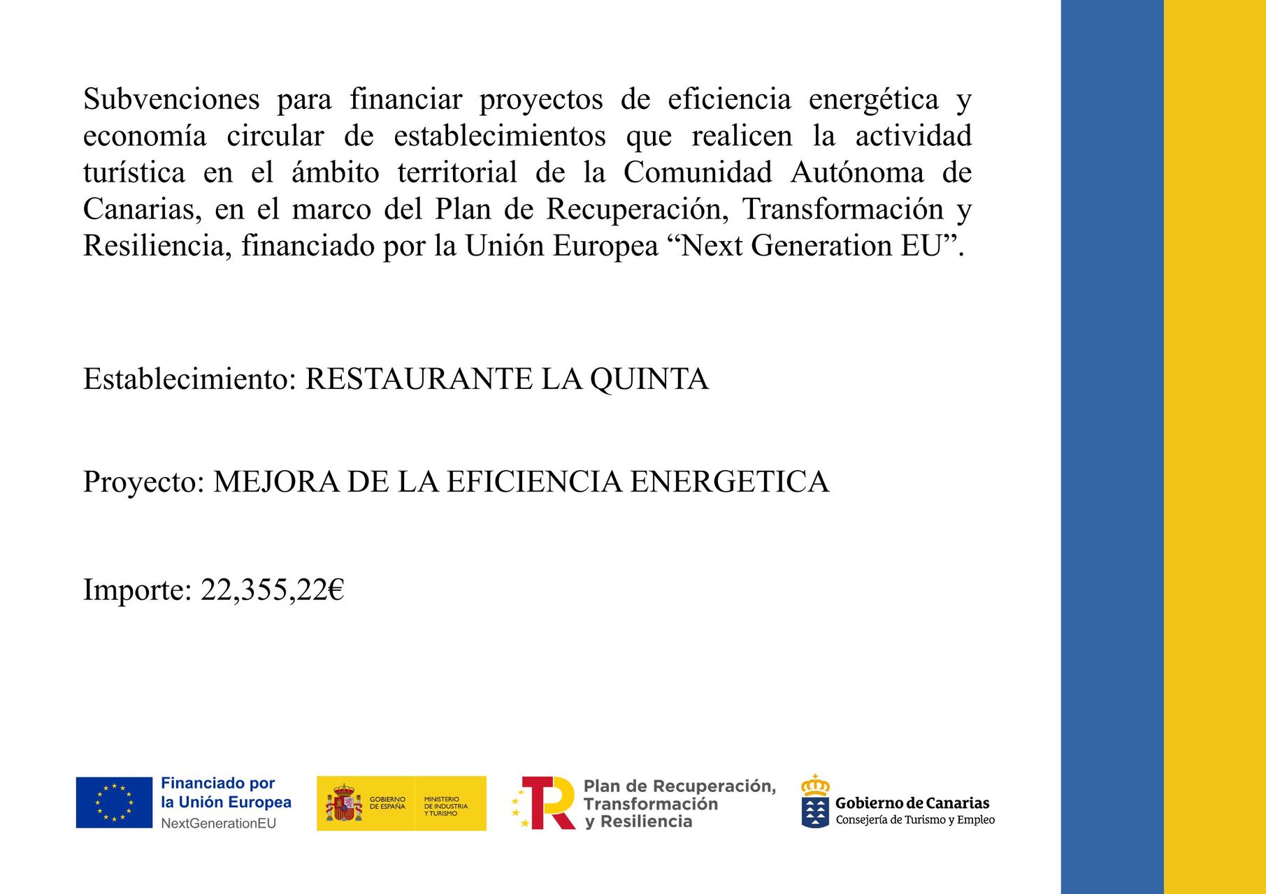 Subvención Otorgada