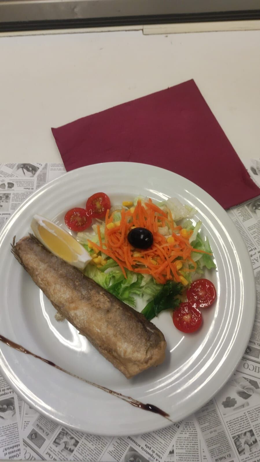 Colita de merluza a la andaluza