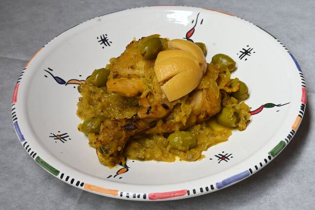 Tagine pollo e olive 