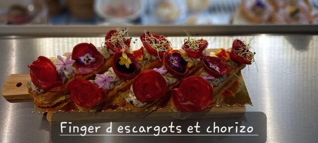 Finger d'escargots et chorizo