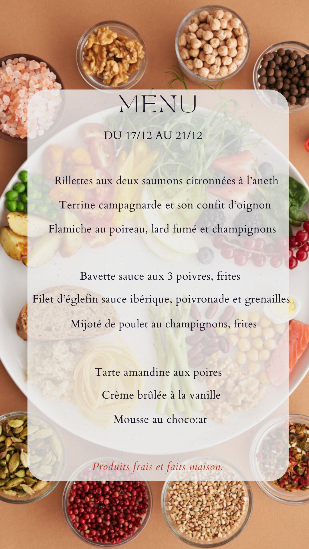 Menu du 17/12/24 au 21/12/24