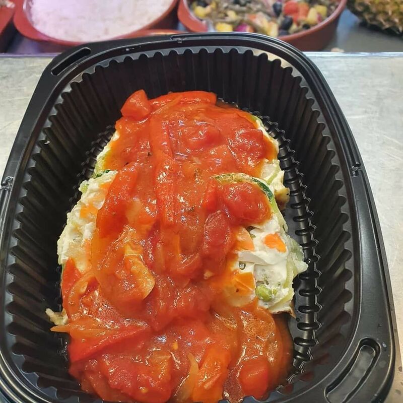 Pudding de Verduras con Salsa