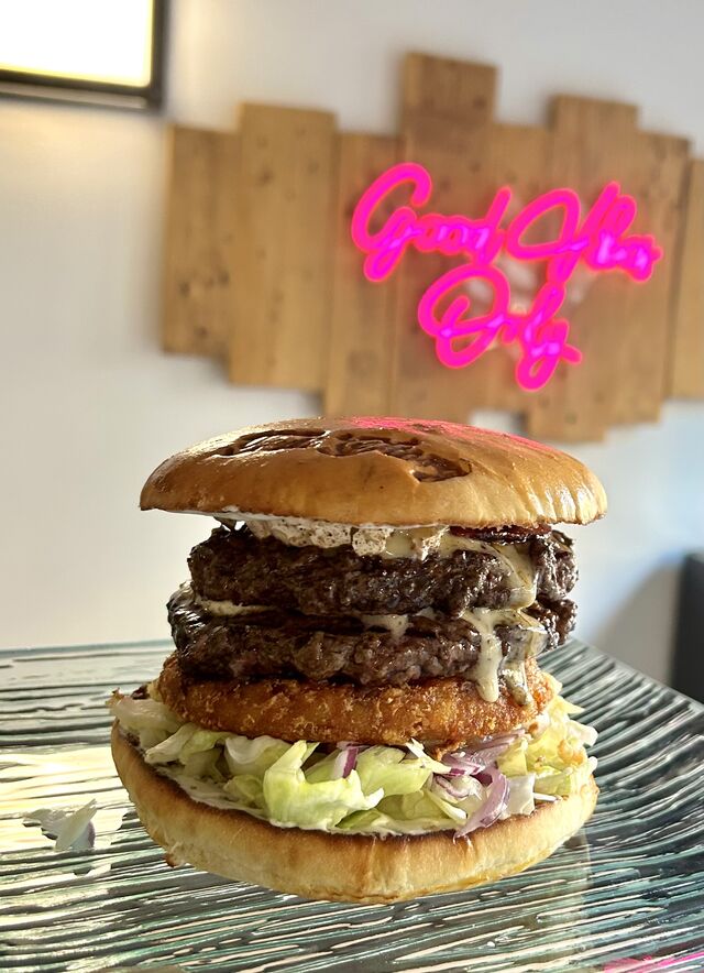 Le Bleu-chorizo option rösti et double viande