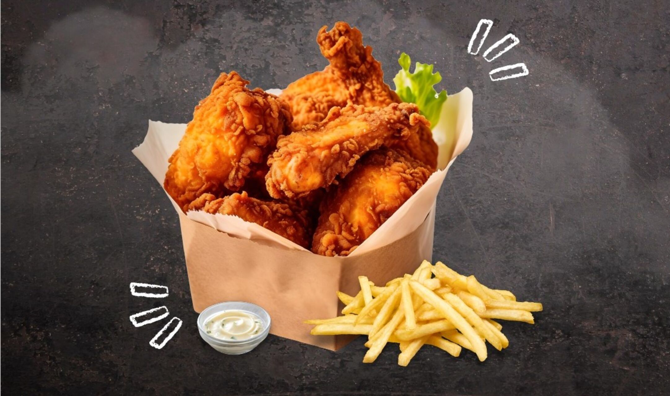 Savurează produsele fast food-ului nostru!