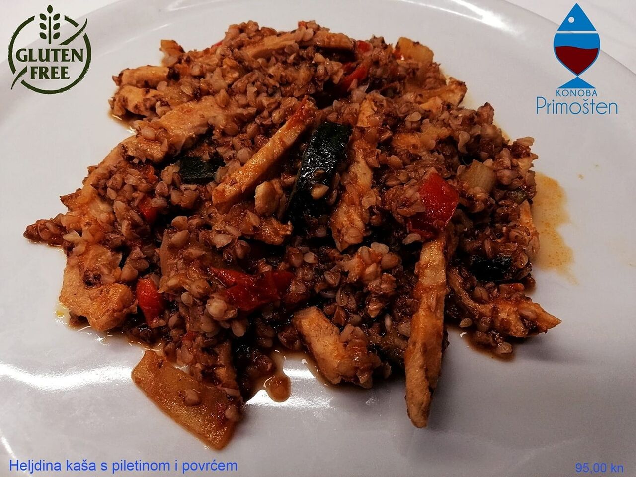Heljdina kaša s piletinom i povrćem
