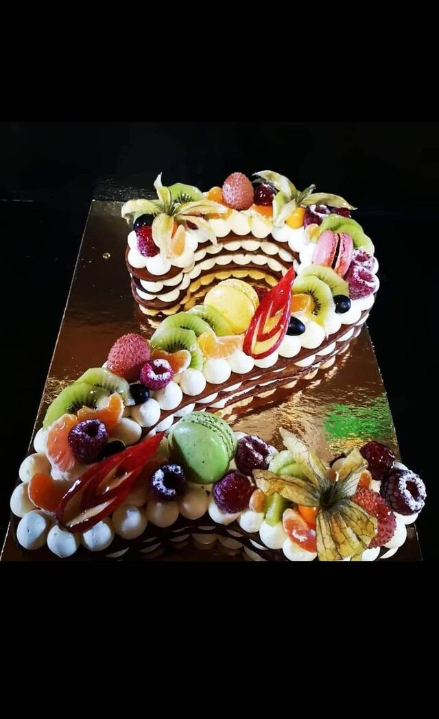 Number cake aux fruits