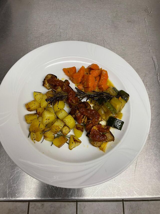 pikanter Schweinefilet -Chorizzo-Spieß vom Grill