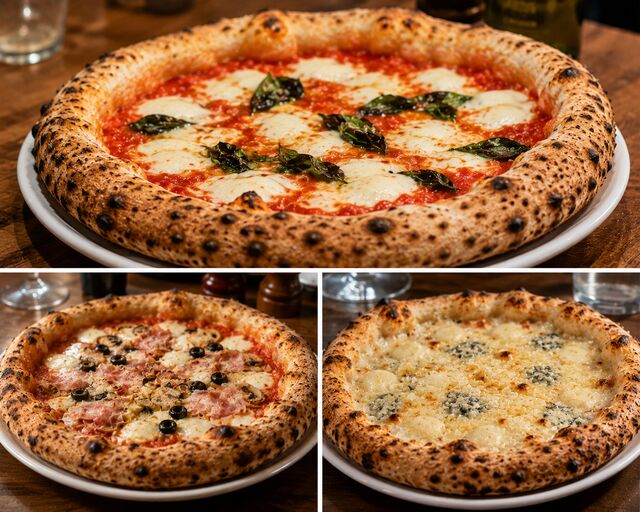 Quattro Fromaggi : 14.50€ / Tartufo : 19€