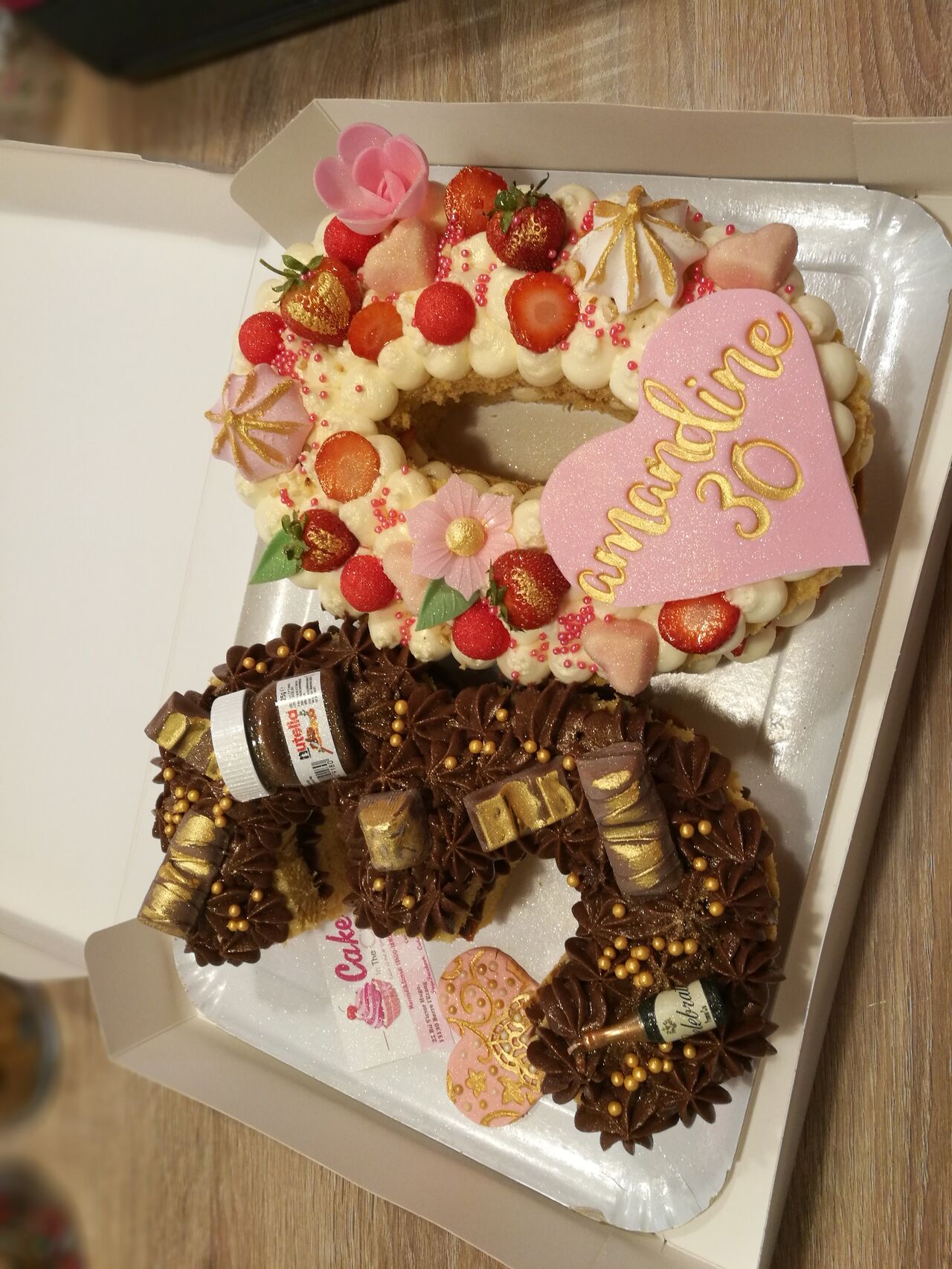 Number Cake 2 parfums 30 ans