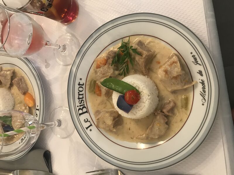 Blanquette de veau à l'ancienne, riz basmati