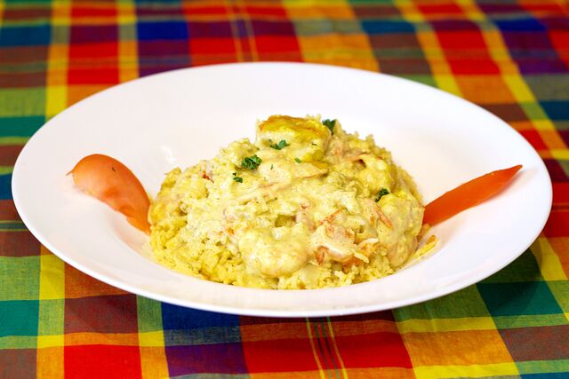 Risotto de Crevettes au curry 