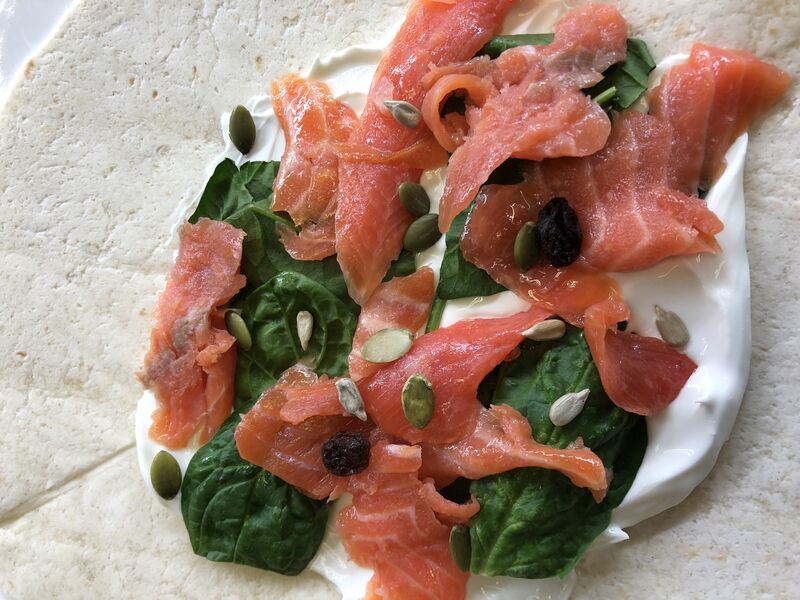 Wrap de Salmón ahumado 