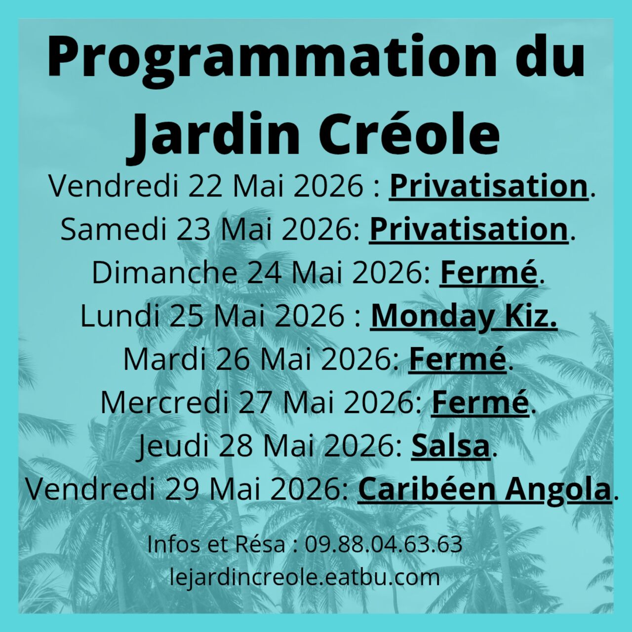 PROGRAMME SEMAINE