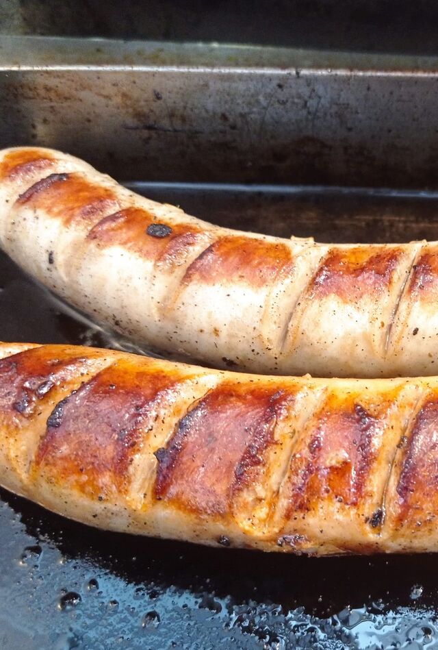 Odenwälder Bauernbratwurst oder Currywurst