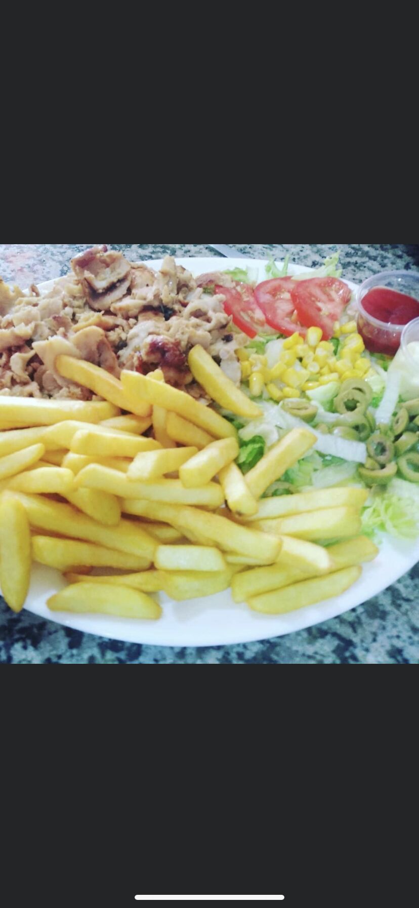 Assiette kebab.