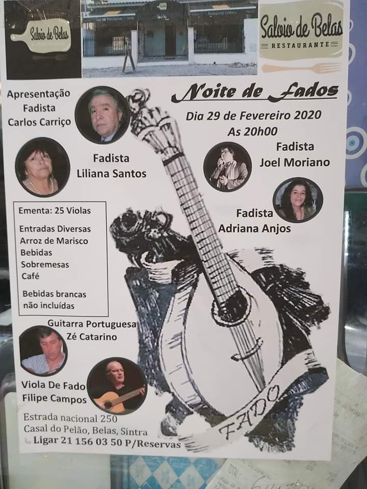 Dia de Fado e so ligar e reservar