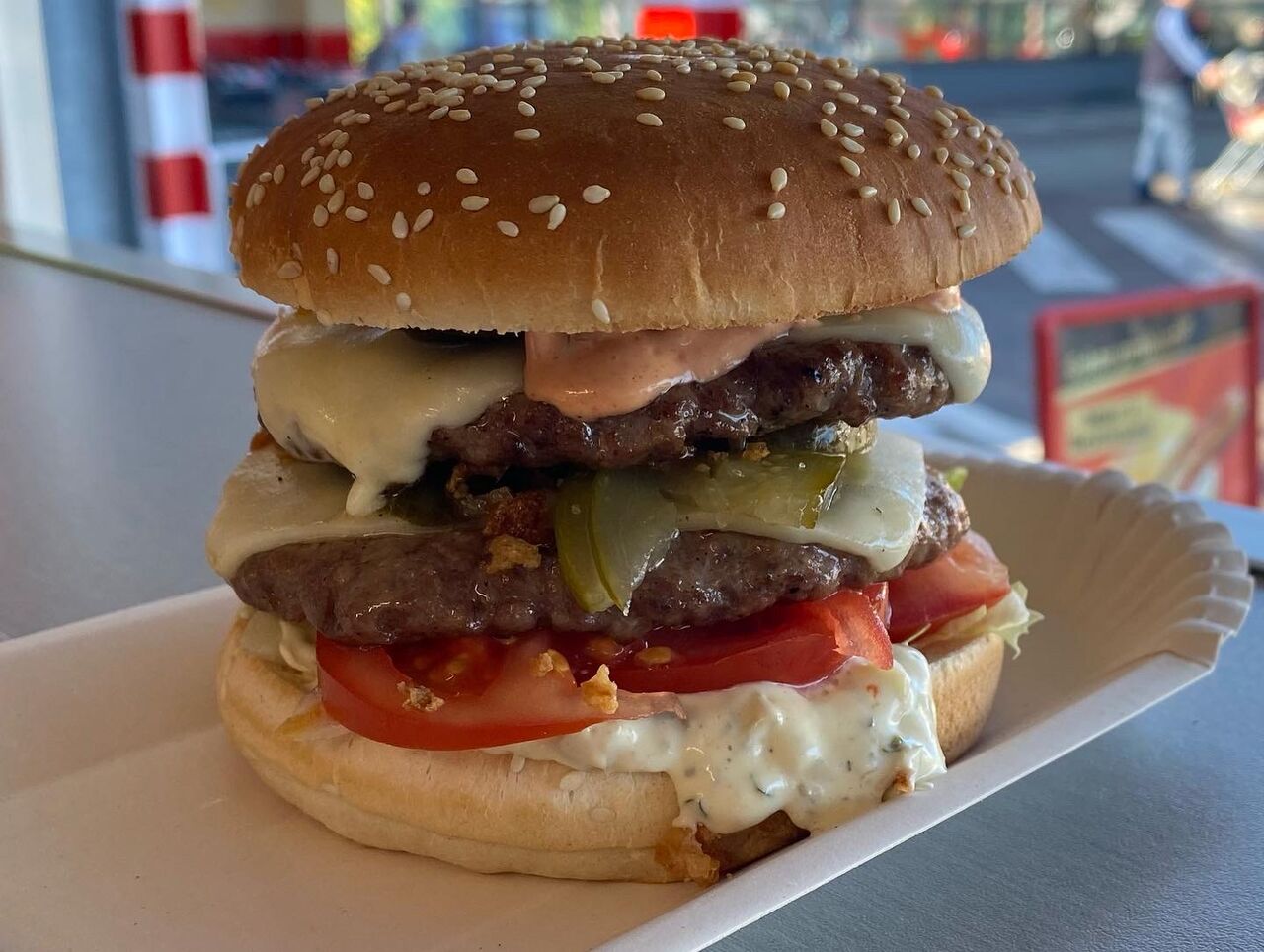 Mal ein Doppel Fleisch Burger 