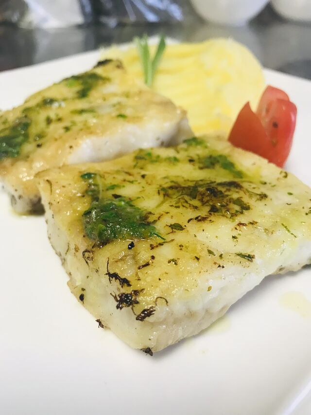 Ryba na masle s pyré