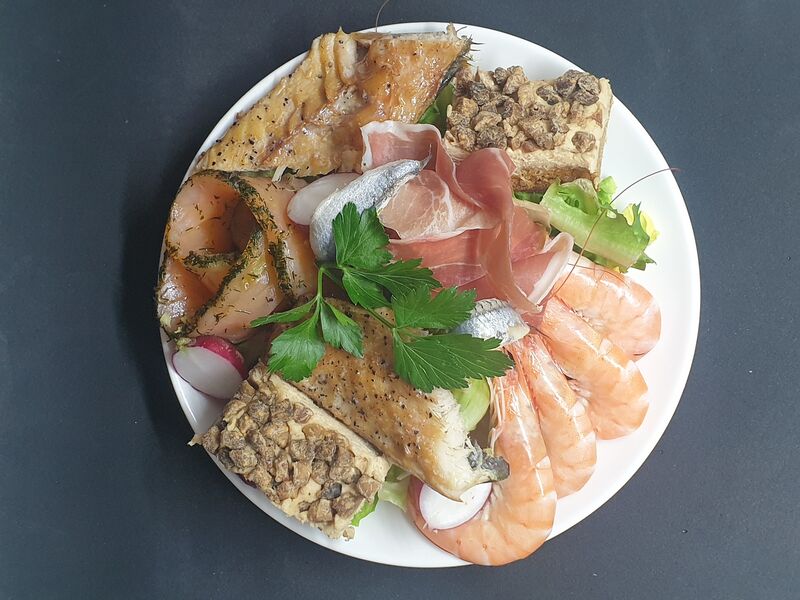 Assiette Terre et Mer 