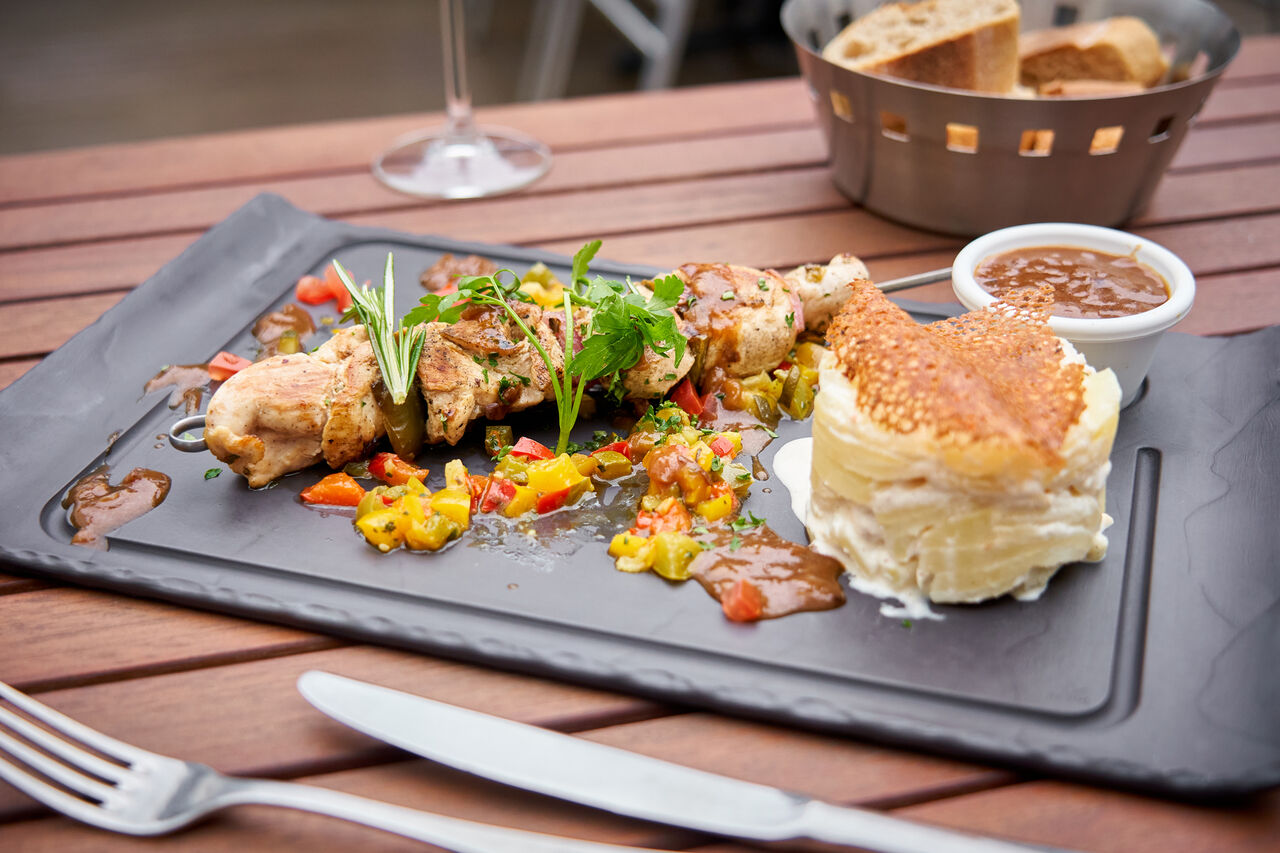 Brochette de poulet thym et citron