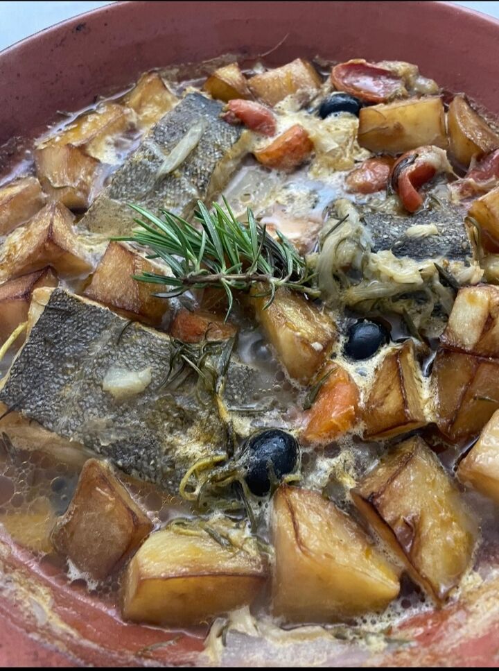 Brodetto di baccalà cotto al coccio