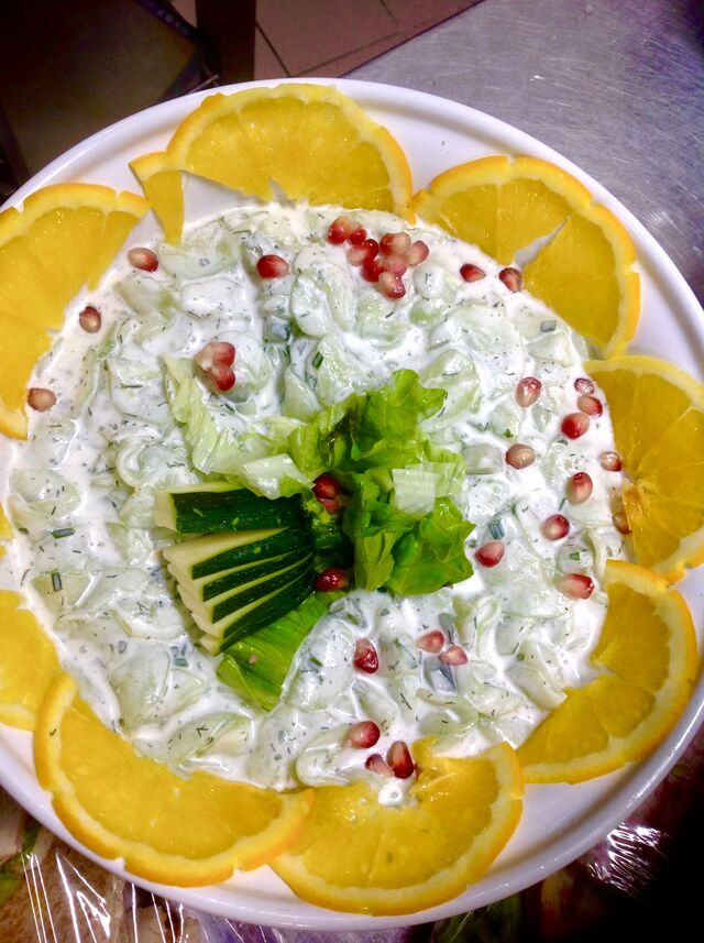 Salade concombres à la bulgare 