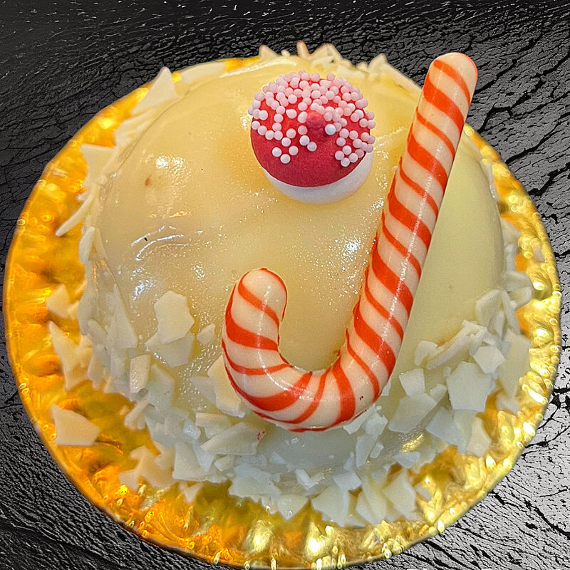 Dôme au chocolat blanc/ framboise 