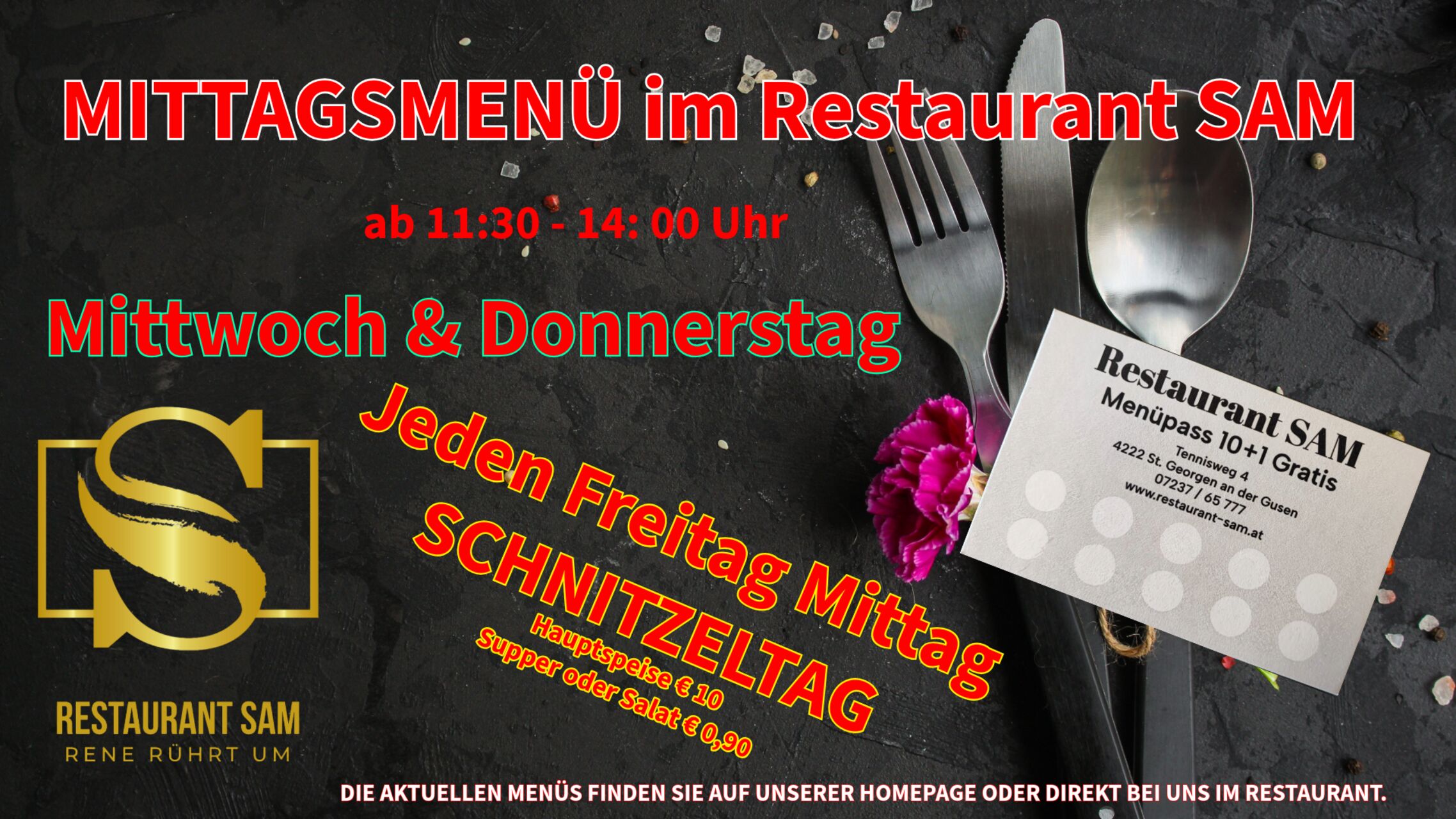 Hol dir deinen Stempel und freue dich auf: 10+1 Menü GRATIS!